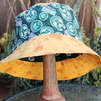 Milwaukee Brewers / Bucks / Badgers / Green Bay Packers Cheese Bucket Hat, Handmade, Reversible, Sizes up to 4XL, floppy hat, Wisconsin cheesehead, football, basketball, baseball