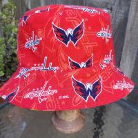 Washington Commanders / Capitals Bucket Hat, Handmade, Reversible, Sizes up to 4XL, fishing hat, sun hat, floppy hat, ponytail hat, hockey, football