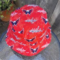 Washington Commanders / Capitals Bucket Hat, Handmade, Reversible, Sizes up to 4XL, fishing hat, sun hat, floppy hat, ponytail hat, hockey, football