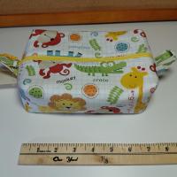 Boxy Zipper Diaper Pouch, Wipes Pouch, Diaper Bag Organizer, Jungle Animals Print, Baby Shower Gift, Gift for  Animal Lover