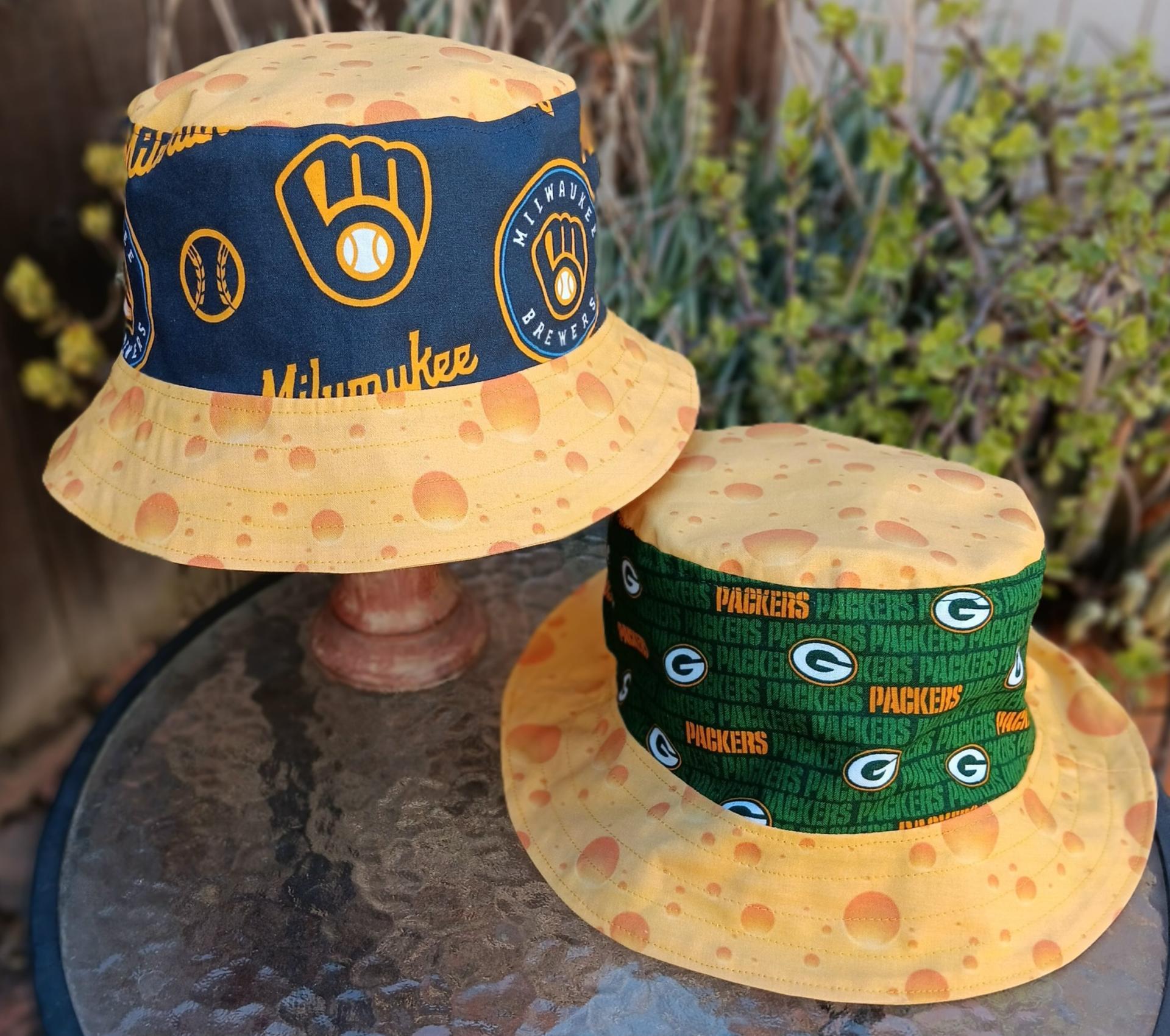 Brewers & Packers cheese reversible bucket hat