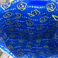 Lining is LA Galaxy print fabric, and has one slip pocket