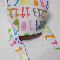 Bilingual Reversible Unisex scrub cap, tie back