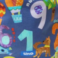 Bilingual Reversible Unisex scrub cap, tie back