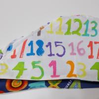 Bilingual Reversible Unisex scrub cap, tie back