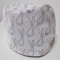 Reversible Unisex Rabbits scrub cap, tie back
