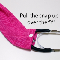 Pull stethoscope cover up over the Y
