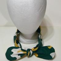3” Wide Oakland A’s hair tie, Oakland Athletics headband, pin up, self tie, scarf, neckerchief, retro, rockabilly