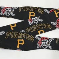 3” wide Pittsburgh Pirates hair tie, headband, pin up, self tie, scarf, neckerchief, retro, rockabilly, handmade