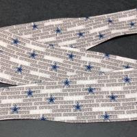 3” wide Dallas Cowboys hair tie, headband, pin up, self tie, scarf, neckerchief, retro, rockabilly, handmade