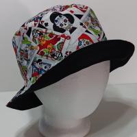 Sugar Skulls Day of the Dead Bucket Hat, Playing Cards, Reversible, Sizes S-L, summer hat, fishing hat, ponytail sun hat, floppy hat, calaveras, Día de los Muertos