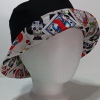 Sugar Skulls Day of the Dead Bucket Hat, Playing Cards, Reversible, Sizes S-XXL, summer hat, fishing hat, ponytail sun hat, floppy hat, calaveras, Día de los Muertos