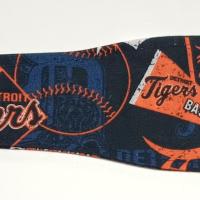 3” Wide Detroit and Michigan sports teams headbands, hair ties, scarf, Tigers, Pistons, Red Wings, handmade