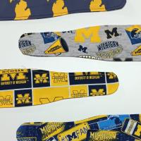 3” Wide Detroit / Michigan sports teams headbands, hair ties, scarf, Tigers, Lions, Pistons, Red Wings, handmade