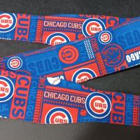 3” Wide Chicago Cubs Headband, hair wrap, pin up, hair tie, head wrap, neck scarf, retro style, rockabilly, top knot, handmade