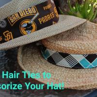 3” Wide Washingon Capitals Headband, self tie, hair wrap, pin up, hair tie, scarf, retro style, rockabilly, handmade