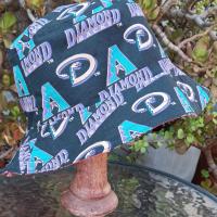 Arizona Diamondbacks Bucket Hat, Throwback, Reversible, Sizes up to 4XL, handmade, fishing hat, ponytail hat, sun hat, floppy hat