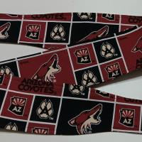 3” Wide Arizona Coyotes headband, self tie, hair wrap, pin up style, hair tie, retro style, rockabilly, handmade