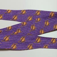 3” Wide Los Angeles Lakers headband, self tie, hair wrap, pin up style, hair tie, retro style, bandana, handmade