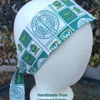3” Wide Wayne State University headband, Warriors, hair wrap, hair tie, head wrap, pin up style, retro, rockabilly, scarf, handmade