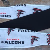 3” wide Atlanta Falcons self tie fabric headband, hair tie, hair wrap, pin up style, scarf, rockabilly style, handmade