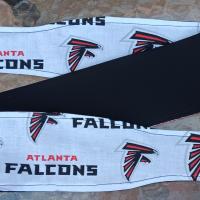 3” wide Atlanta Falcons headband, self tie, hair tie, hair wrap, pin up style, scarf, rockabilly style, handmade