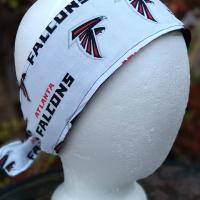 3” wide Atlanta Falcons headband, self tie, hair tie, hair wrap, pin up style, scarf, rockabilly style, handmade