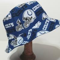 Indianapolis Colts Bucket Hat, Reversible, Unisex Sizes up to 4XL, handmade, cotton, summer fishing hat, sun hat, floppy hat, , ponytail hat, adults or older children