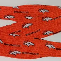 3” wide Denver Broncos headband, self tie, orange, hair tie, hair wrap, pin up style, scarf, rockabilly style, handmade