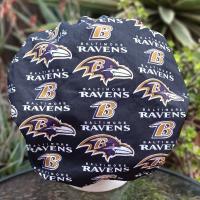 Bouffant Reversible Baltimore Orioles / Ravens scrub cap, adjustable, nurse, technician, doctor, food service, handmade