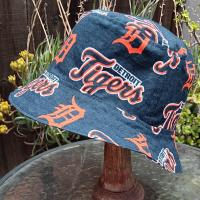 Detroit Lions / Tigers Bucket Hat, Reversible, Sizes up to 4XL, handmade, summer hat, fishing hat, sun hat, floppy hat, ponytail hat