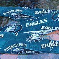 3” wide Philadelphia Eagles headband, self tie, hair wrap, hair tie, pin up, scarf, bandana