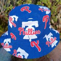 Philadelphia Phillies Bucket Hat, Handmade, Reversible to Blue, Unisex Sizes up to 4XL, fishing hat, ponytail hat, sun hat, floppy hat