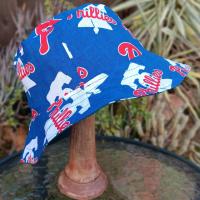 Philadelphia Phillies / Eagles Bucket Hat, Handmade, Reversible, Sizes up to 4XL, summer hat, fishing hat, sun hat, floppy hat, ponytail hat