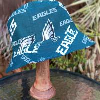 Philadelphia Eagles Bucket Hat, Handmade, Reversible to Black, Unisex Sizes up to 4XL, fishing hat, sun hat, floppy hat, ponytail hat