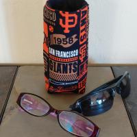 San Francisco Giants Upright Eyeglass Holder, Handmade, Weighted, Glasses Case, Glasses Stand, Eyeglasses Cup, Gift for Giants fan