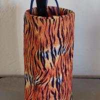 Animal Print Eyeglasses Holder, Handmade, Glasses Stand, Eyeglass Cup, Weighted Fabric Eyeglass Keeper, Leopard Glasses Case