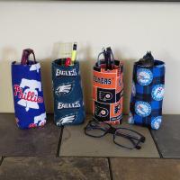 Philadelphia Sports Teams Upright Eyeglass Holder, Handmade, Weighted, Glasses Case, Glasses Stand, Phillies, Eagles, Flyers, 76ers