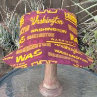 Washington Commanders Bucket Hat, Handmade, Reversible to Burgundy, Sizes up to 4XL, summer hat, fishing hat, sun hat, floppy hat, ponytail hat