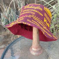 Washington Commanders Bucket Hat, Handmade, Reversible to Burgundy, Sizes up to 4XL, summer hat, fishing hat, sun hat, floppy hat, ponytail hat