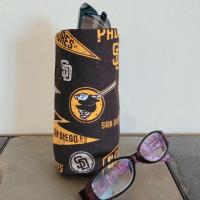 San Diego Padres Upright Eyeglasses Holder, Handmade, Weighted, Glasses Case, Glasses Stand, Eyeglasses Cup, Gift for Padres fan