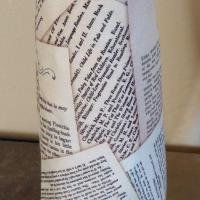 Book Theme Upright Eyeglasses Holder, Reading Glasses Stand, Eyeglasses Cup, Weighted Fabric Eyeglass Keeper, Book Lover Gift, Handmade
