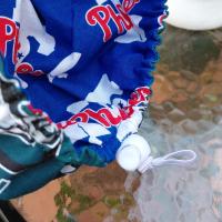 Euro Style Reversible Philadelphia Eagles / Phillies scrub cap, handmade, adjustable with toggle, for nurse, dentist, technician, food service