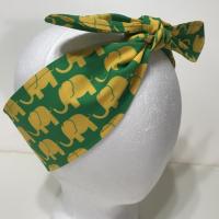 3” Wide Oakland A’s hair tie, Oakland Athletics headband, pin up, self tie, scarf, neckerchief, retro, rockabilly