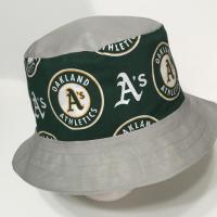 Reversible Oakland A’s Bucket Hat, Home & Away Road Gray Hat, Unisex Sizes S-XXL, cotton, handmade, floppy hat, sun hat, adult or older children