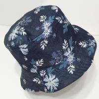 Floral Denim Bucket Hat, Reversible, Sizes S-XXL, Cotton, floppy hat, gardening hat, sun hat, casual hat, woman's fishing hat, polka dots, adults or older children