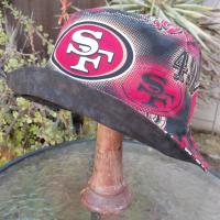San Francisco 49ers Bucket Hat, Handmade, Reversible, Large Logos, Unisex Sizes up to 4XL, summer fishing hat, sun hat, floppy hat, ponytail hat, adults or older children