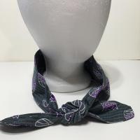 3” Wide Sacramento Kings hair tie, hair wrap, headband, pin up, self tie, scarf, neckerchief, retro, rockabilly, no wire