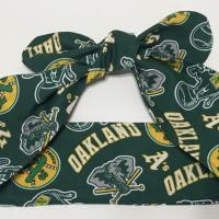 Swingin’ A’s Oakland Athletics hair tie wrap headband