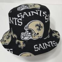 New Orleans Saints bucket hat, front/top view